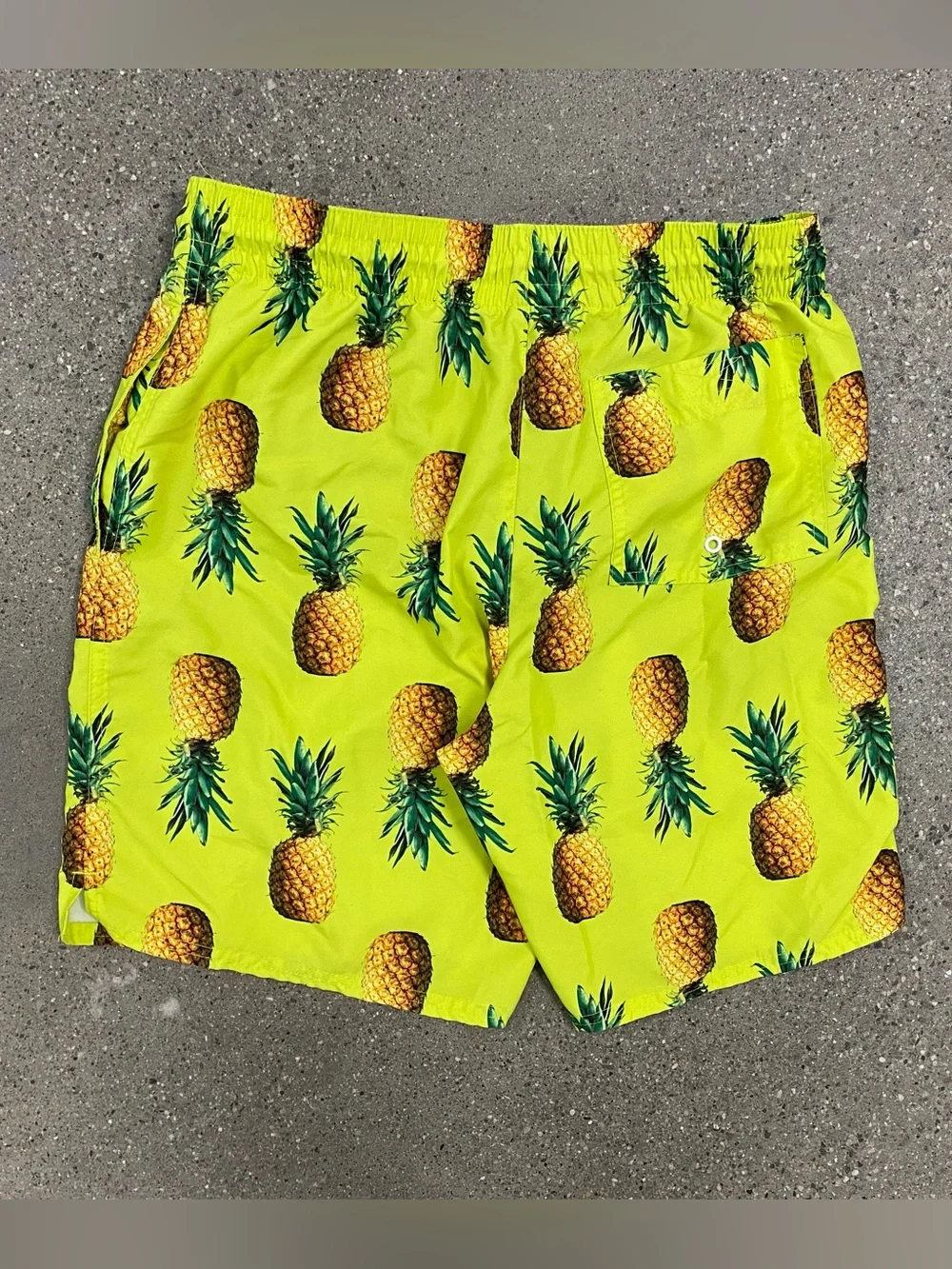 Like New Neon Pineapple Old Navy Swim Trunks Bathing Suit size Medium